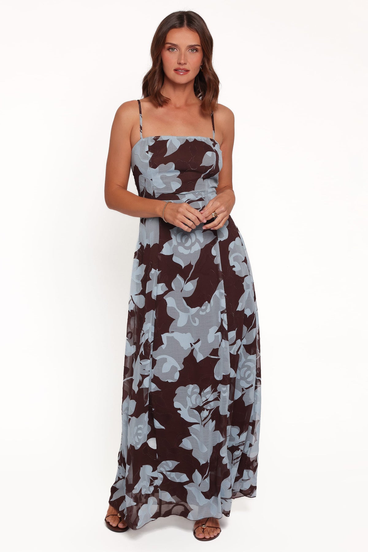 Nadeline Maxi Dress - Floral Burnout