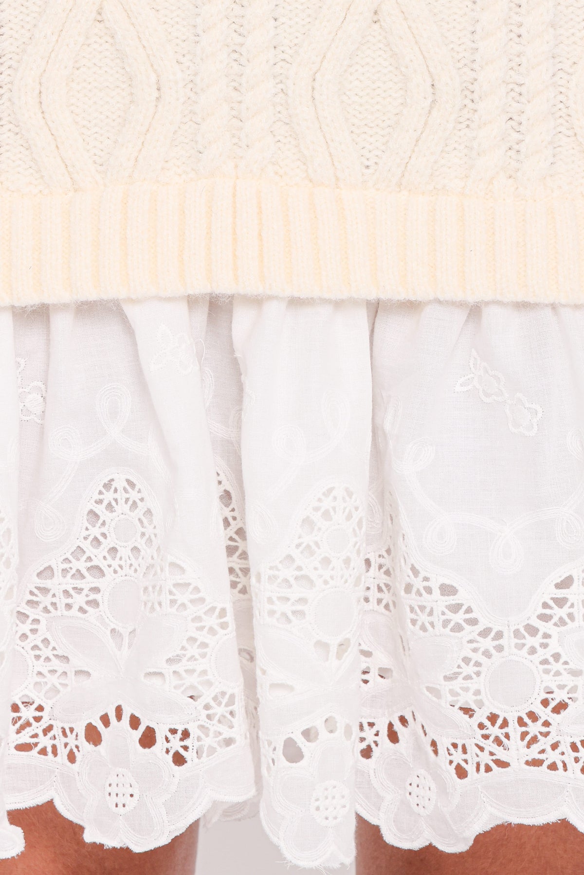 Jesper Knit Mini Dress - Ivory