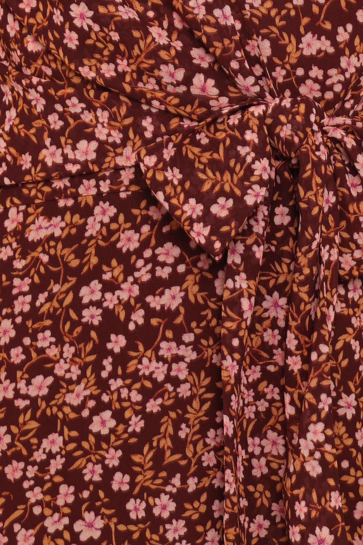 Kaylie Mini Dress - Brown Ditsy Floral