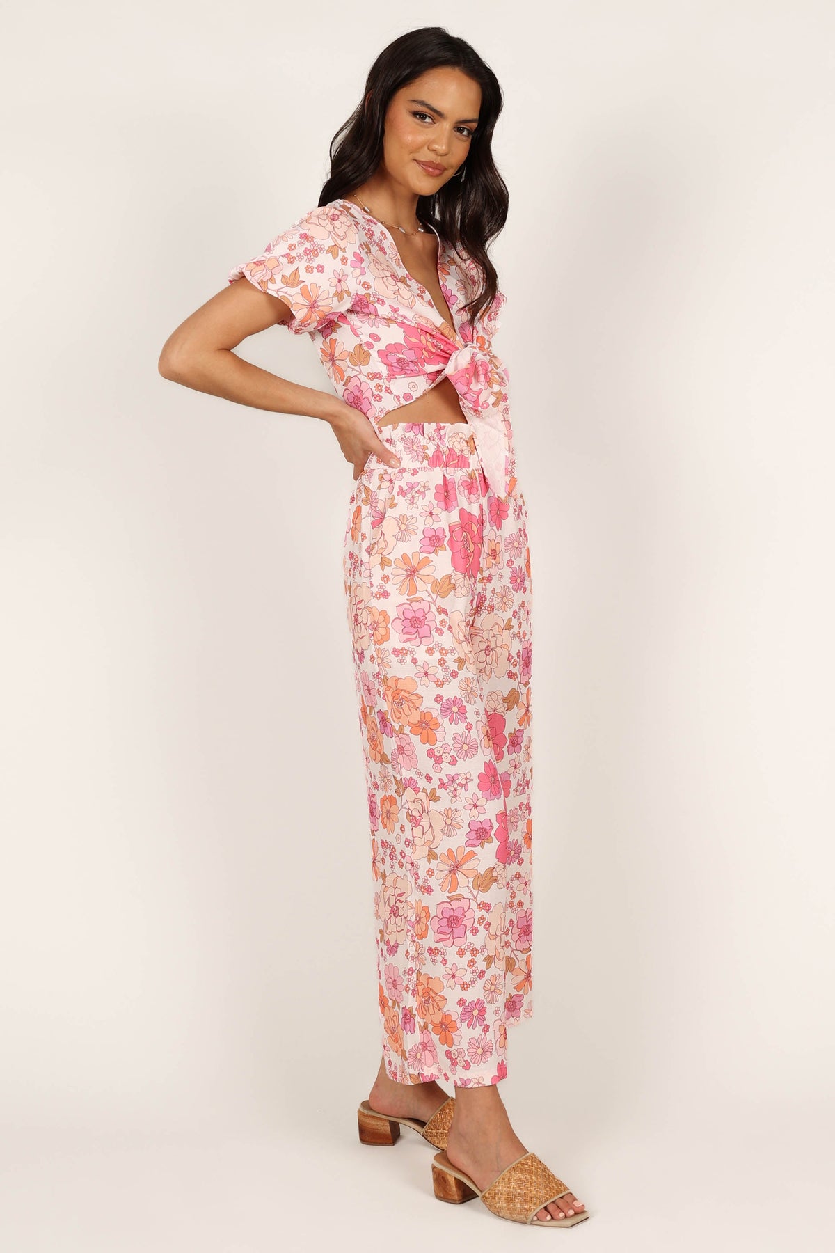 Matilda Top & Pant Set - Pink Floral