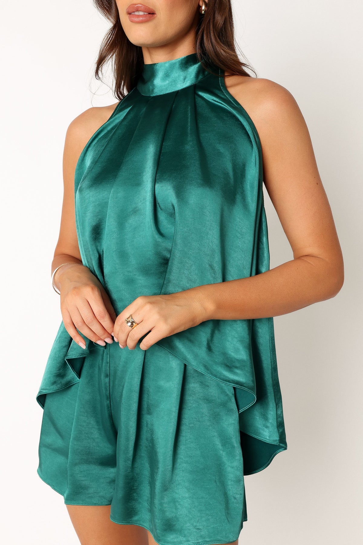 Phoebe Short Set - Teal Green