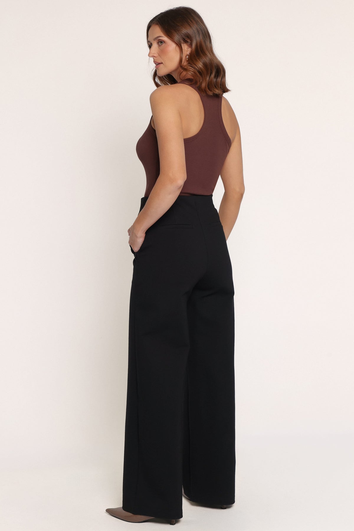 Perfect Ponte Wide Leg Pants - Black