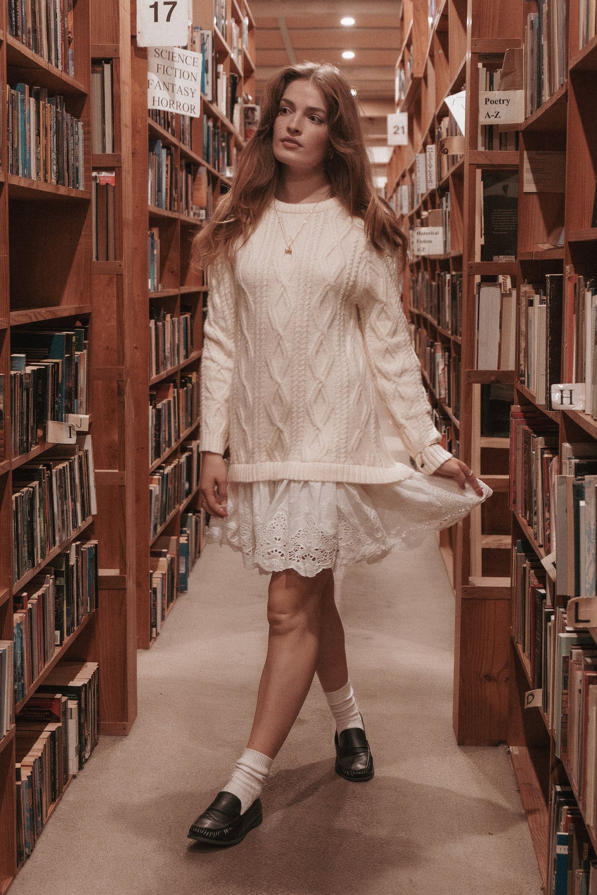 Jesper Knit Mini Dress - Ivory