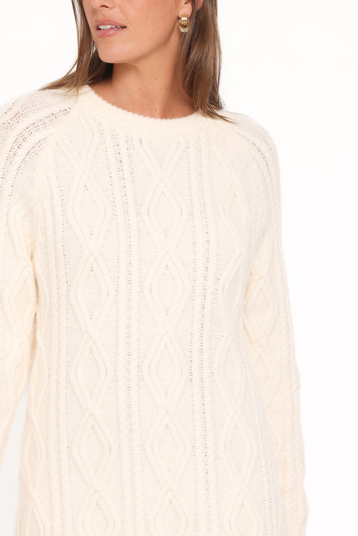 Jesper Knit Mini Dress - Ivory