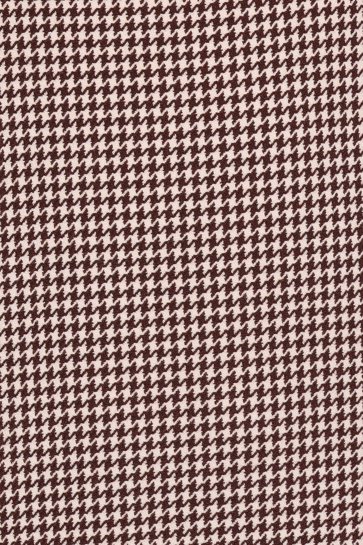 Noah Overall Mini Dress - Brown Houndstooth