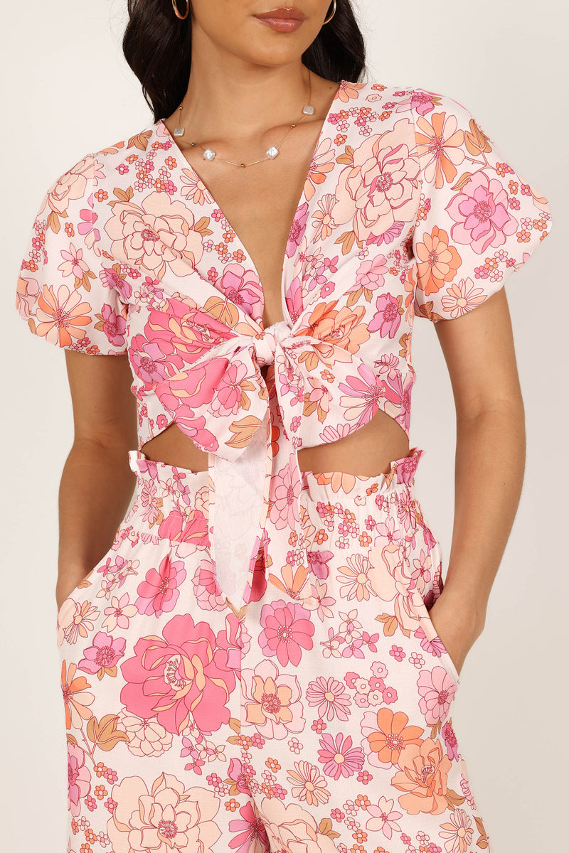 Matilda Top & Pant Set - Pink Floral