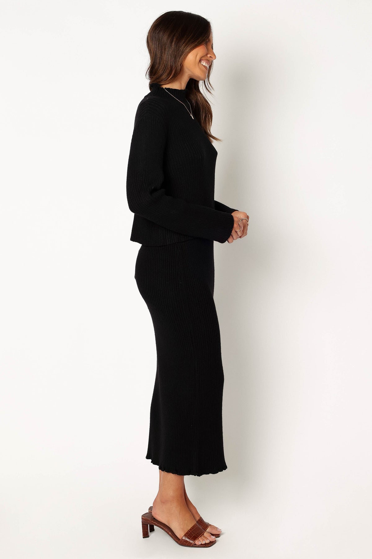 Payton Knitted Set - Black